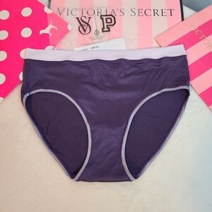 Rare Y2K Victoria's Secret Fabulous Satin Hiphugger Panty Size XL Purple
